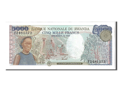 [#107867] Banknot, Rwanda, 5000 franków, 1988, KM:22, UNC - Zdjęcie 1 z 2