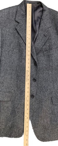 Lubiam Italy Abraham Moon Tweed Blazer Men’s 44R Gray Sport Coat Jacket Nice! - Picture 11 of 15