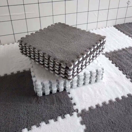 Soft Plush Baby Play Mat EVA Foam Children's Carpet Interlocking Exercise Tiles_ - Photo 1/34