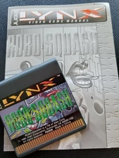 ROBO-SQUASH Atari Lynx NEW CARTRIDGE AND MANUAL NO BOX