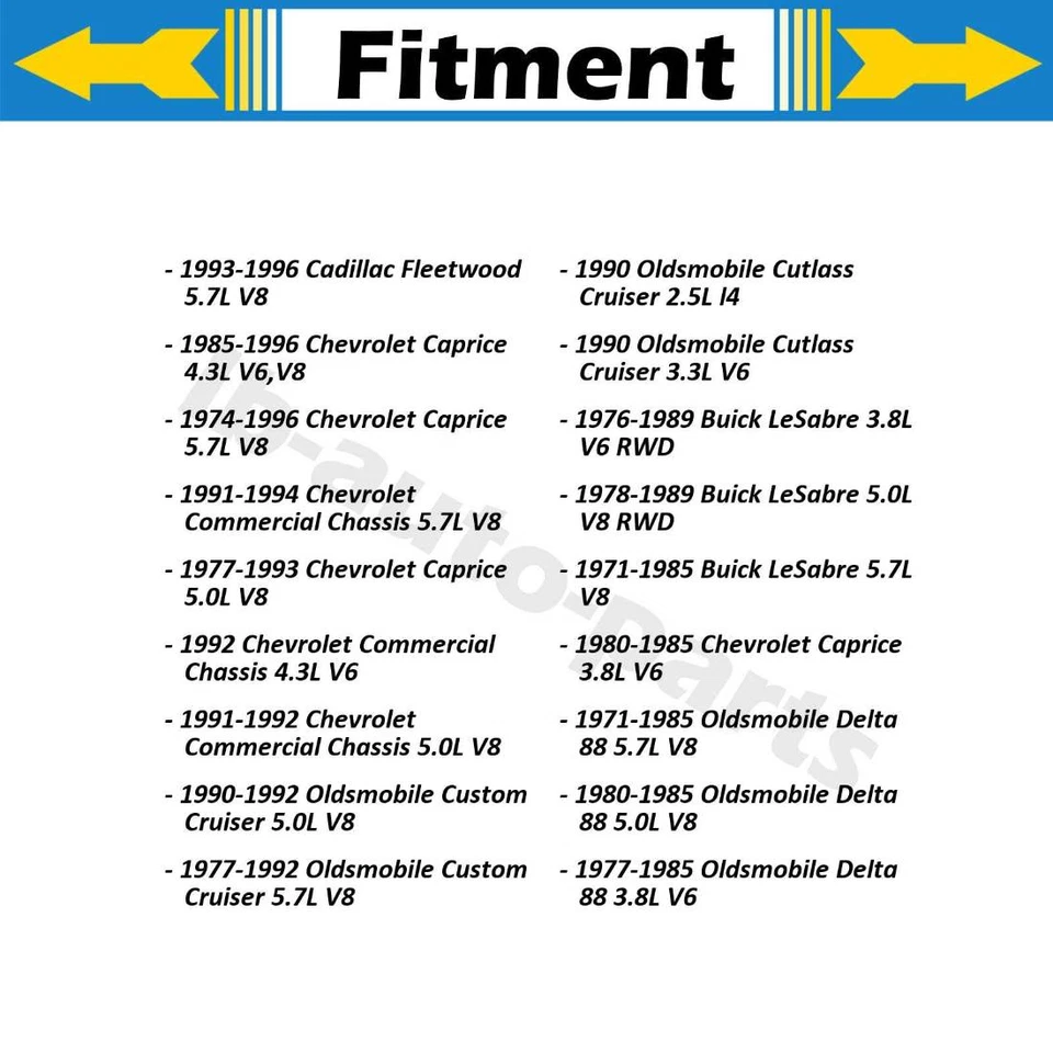 Tambor de freno trasero DuraGo 2X para Chevrolet Bel Air Caprice Foto 2 de 4