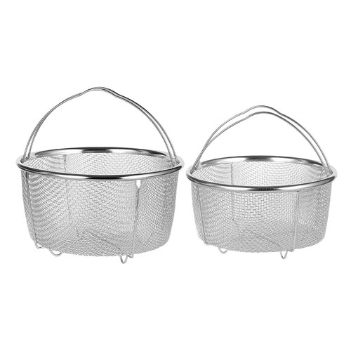 Drfeify Panier à Vapeur Empilable Panier Vapeur 304 Acier Inoxydable Plat Vapeur Rond Empilable