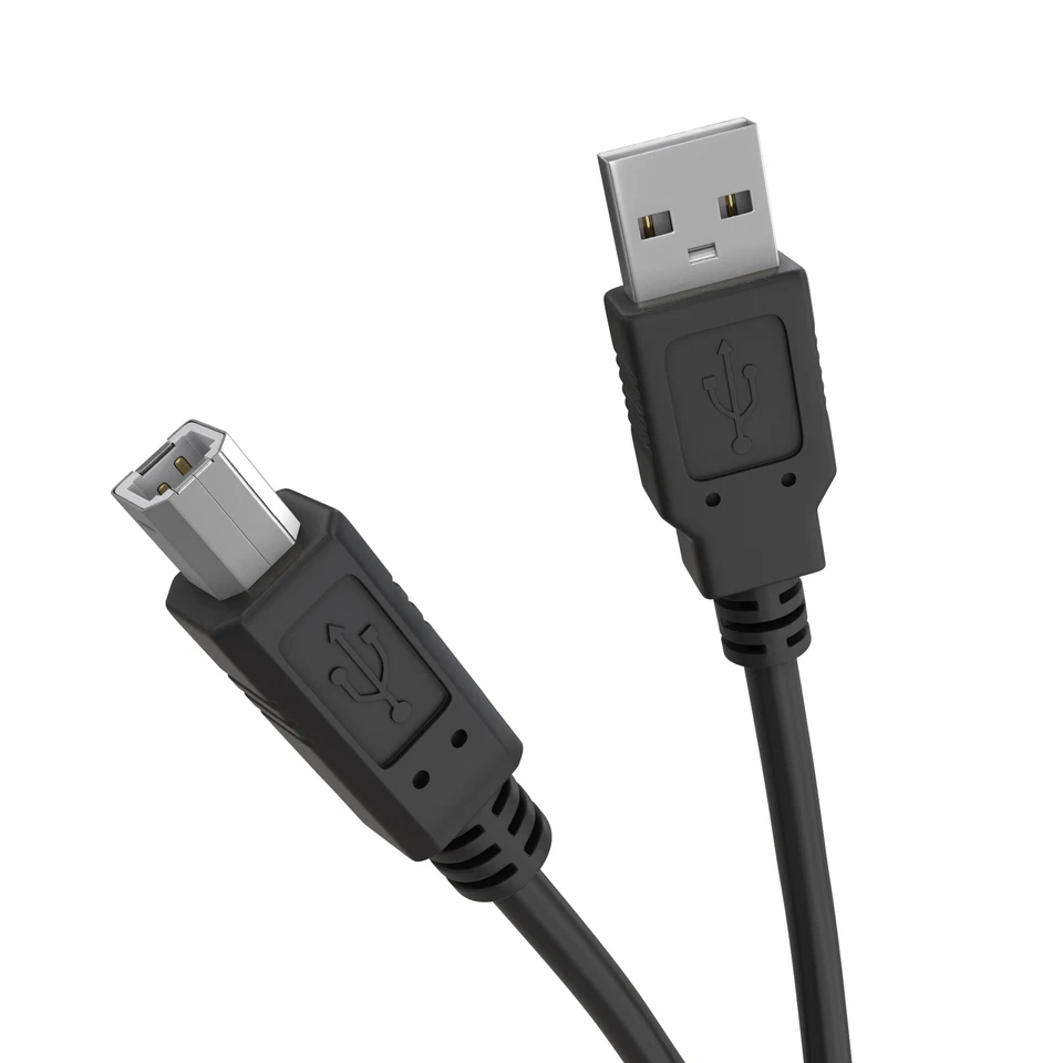 USB Printer Cable USB 2.0 A Male to B Male Cord Brother Canon Epson Dell Xerox - Image 3 of 4