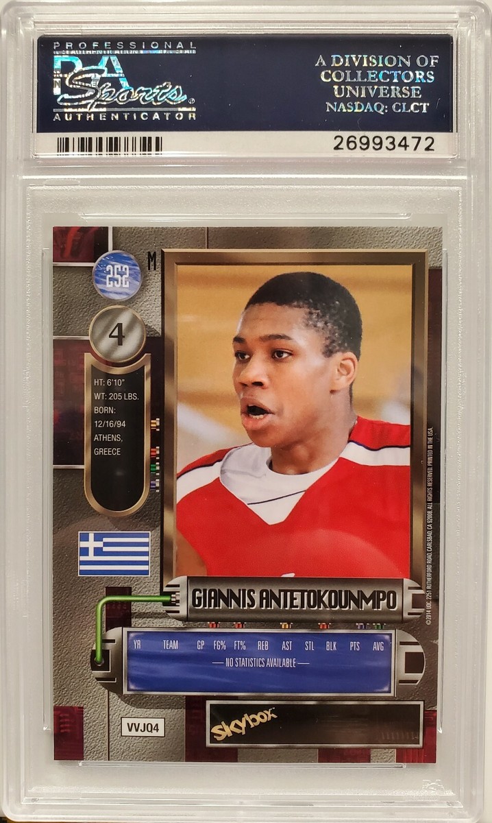 2013 GIANNIS ANTETOKOUNMPO PSA 10 LOW POP METAL UNIVERSE