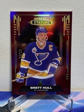 2021-22 Upper Deck STATURE Hockey BRETT HULL #13 RED PHOTO VARIANT 04/33