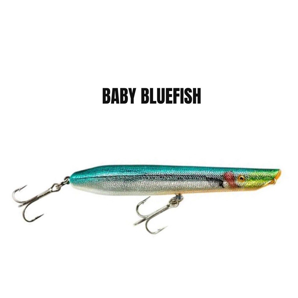 Cotton Cordell Saltwater Pencil Popper 7 Color: Baby Bluefish