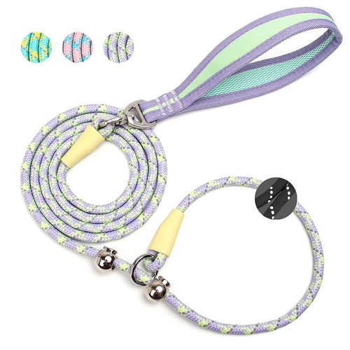 Durable Nylon Slip Lead Dog Leash Adjustable Pet Puppy Training Collar Loop Rope