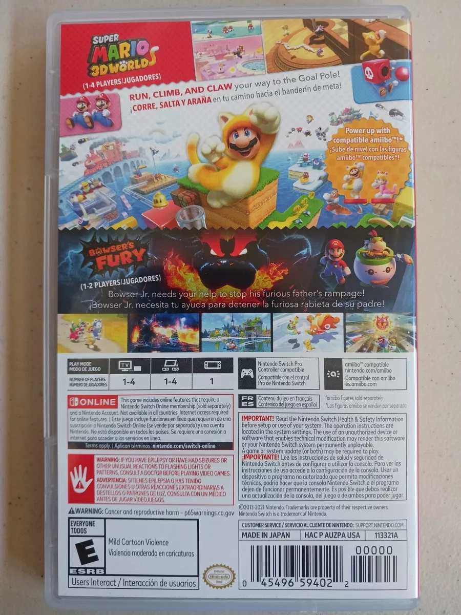 Super Mario 3D World + Bowser's Fury - Nintendo Switch 100% brand-new!  45496594022