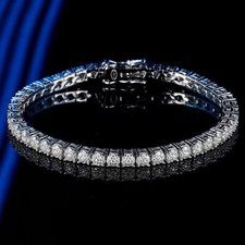 3mm VVS1 Clarity MOISSANITE Tennis Bracelet 925 Sterling Silver