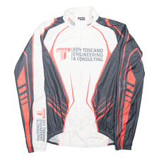 CUORE Full Zip Radtrikot Herren Weiß Langarm M