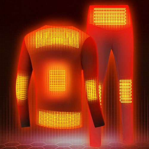 Winter Heated Underwear Suit Man Electric USB Powered Thermal Heating Men's - Picture 14 of 57
