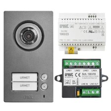 Urmet Kit Base videocitofono bifamiliare Mikra 2 Voice 1784/802