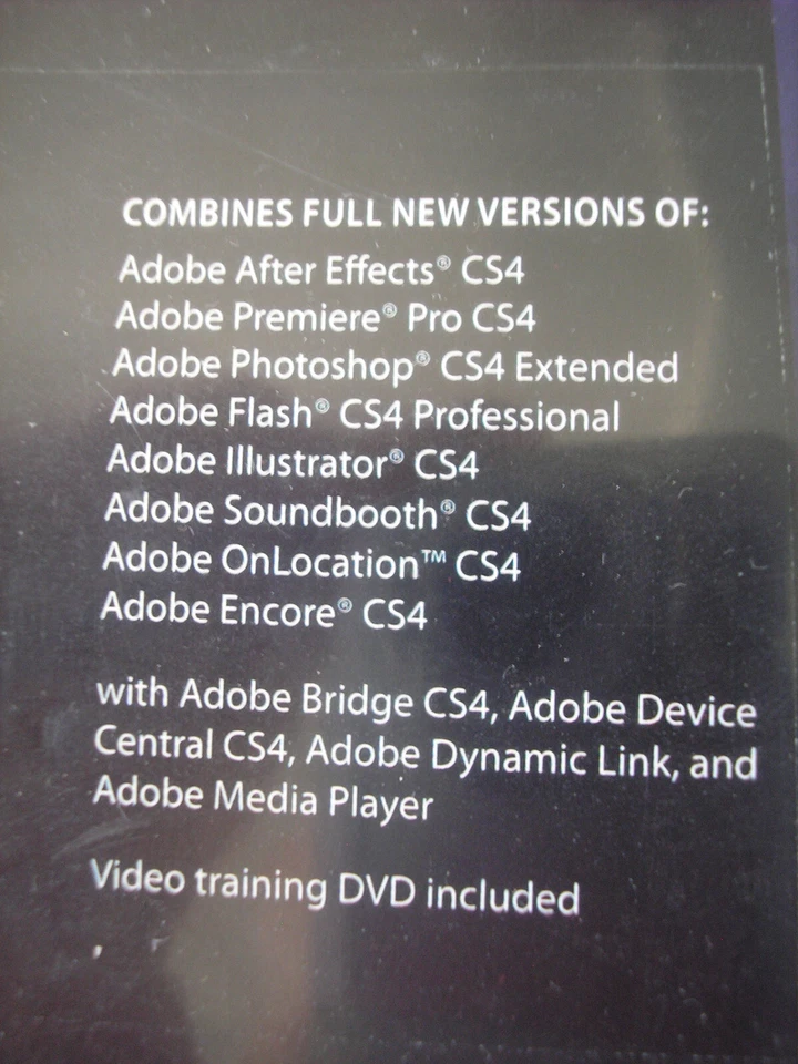 Adobe Creative Suite 4 Production Premium For Windows PC Full Retail DVD Version - Image 3 of 4
