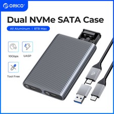 ORICO M.2 NVMe+SATA Case USB3.2 Gen2 10Gbps, M.2 Type-C Docking Station