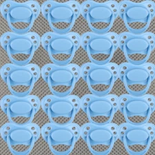 20PC Blue Pacifiers Magnetic Realistic Real Baby for Reborn Baby Dolls Accessory