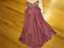 Free People Cast Your Net Washed Pink Dress Small BLOWOUT $148 Authentic NWT