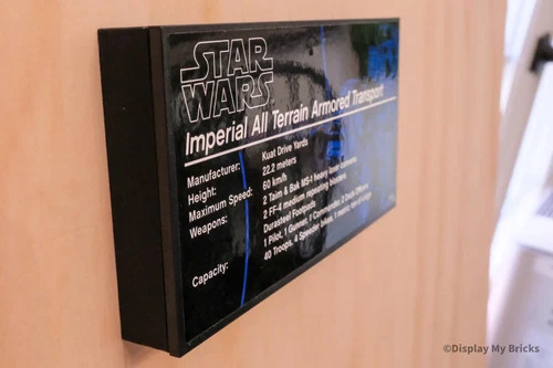 LEGO® UCS Plaque Wall Mount - Invisible Display for Star Wars® UCS Sets