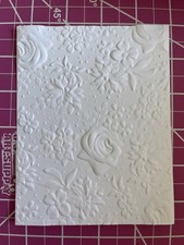 Stampin Up Country Floral Textured Embossing Folder folder only 