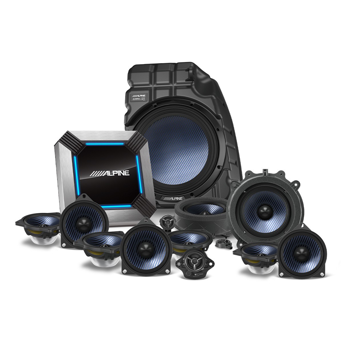Полная модернизация звуковой системы Alpine PSS-TSLA-213P с 13 динамиками на 2018-2021 Tes 566490₽