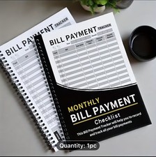 Bill Tracker Notebook: Monthly Bill Payment Checklist - 8.5" x 11" 100 Pages