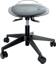 Leitz Ergo Active Height Adjustable (47-60cm) Wobble Stool On Wheels - Dual