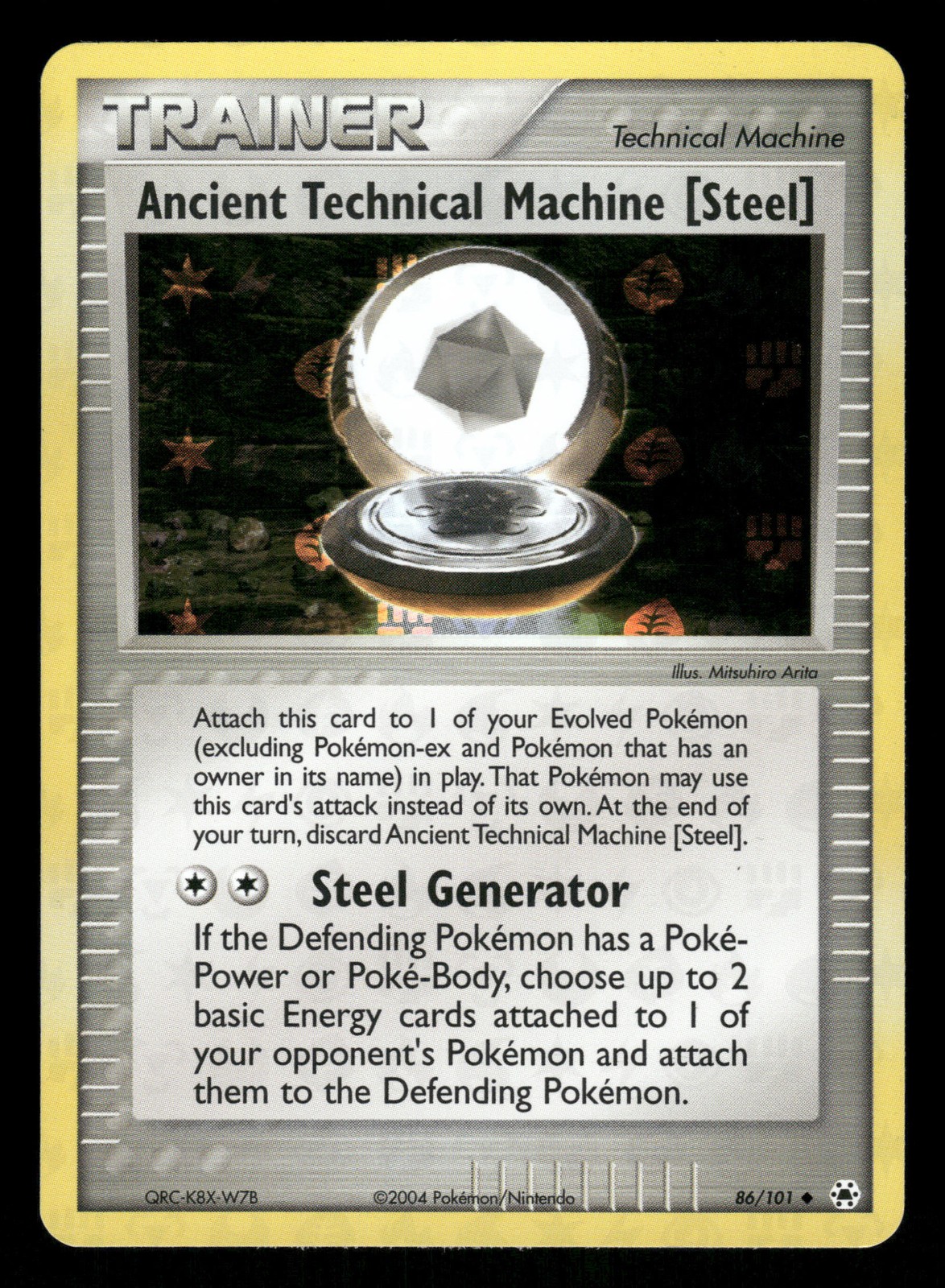 Pokemon Ancient Technical Machine [Steel] Uncommon 86/101 LP Reverse Holo