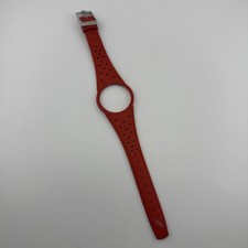 OMEGA DYNAMIC Men’s Red Watch Strap Band W/ Branded Buckle - New Old Stock