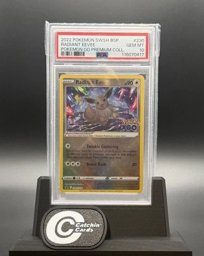 Radiant Eevee SWSH230 PSA 10 Pokemon Go Black Star Promo