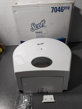 Scott Control Toilet Tissue Dispenser Centrefeed Roll White Jumbo 7046