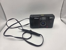 Nikon Tele Touch 300 AF 35/55mm Point Shoot Film Camera w/ Strap Untested