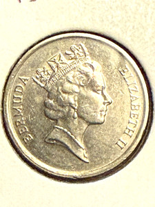 Bermuda 1994 - 10 Cents Coin -  Queen Elizabeth II - Nice Detail - Free Shipping