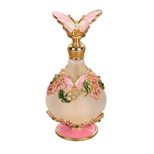 25ML Vintage Perfume Bottle Crystal Gemstone Dropper Refillable Glass Bottle