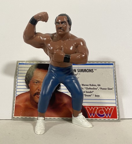 WCW Ron Simmons Action Figure Galoob NWA WWE Faroo...