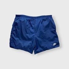 Vtg 90s Nike Nylon Lined Shorts, Lightweight Pockets Drawstring Gym Full Logo L