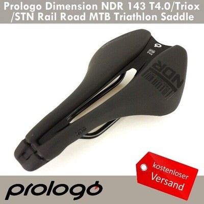 Prologo Dimension NDR 143 T4.0/Tirox/STN Rail Road MTB Triathlon Sättel Schwarz