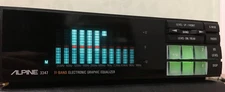 ALPINE 3347 Graphic Equalizer Car Audio DSP 1-DIN Old School JDM Tested Working