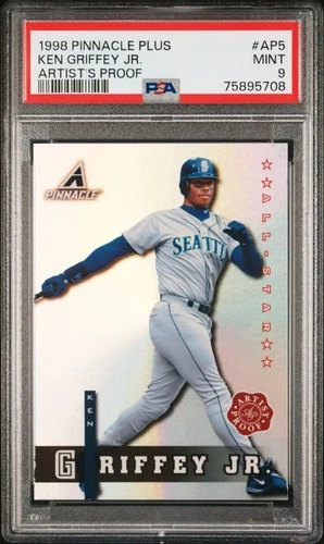 1998 Pinnacle Plus Artist'S Proof Ken Griffey Jr. Artist'S Proof PSA 9 RARE!