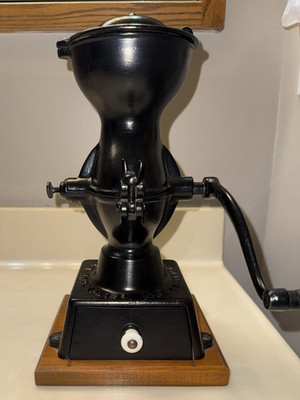 Antique Iron Enterprise MFG Co. Philadelphia No. 1 Coffee Grinder Working Cond.