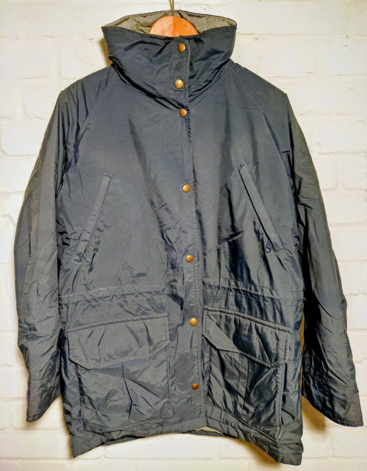 L.L. Bean Vintage 80s Gore-Tex Coat | Maine Warden Parka | Navy Blue | Men's Siz