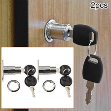 2 Set Schrank Push Plunger Lock, Zylinder Zinklegierung Keyed Different