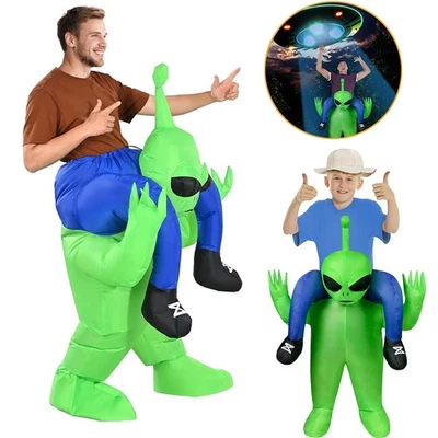 MARKENLOS Aufblasbare Alien Kostüm Erwachsene Kinder Halloween Außerirdische Kostüme Anzug