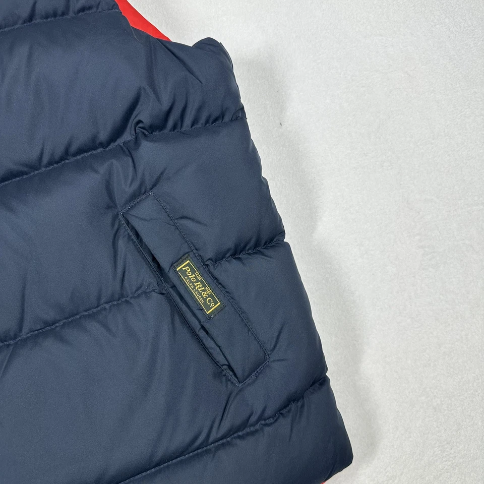 Двусторонний пуховик жилет Polo Ralph Lauren для мальчиков XL 18-20 молодежный на молнии - Изображение 4 из 4