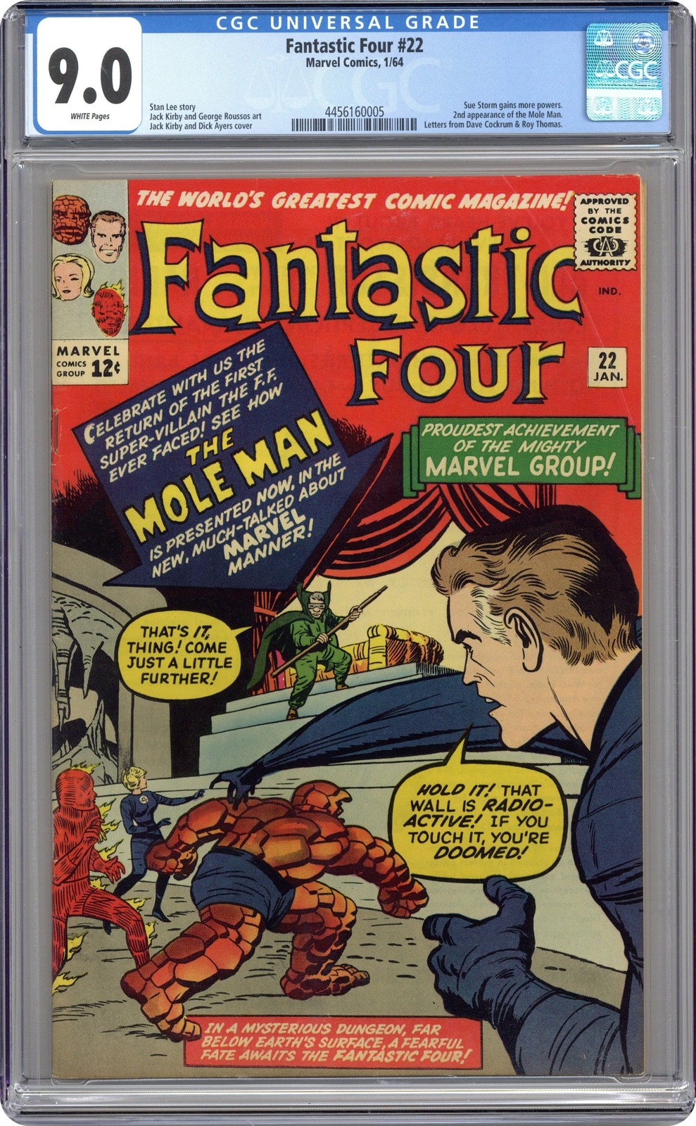 アメコミリーフ Fantastic Four #22 CGC 9.8 アメコミリーフ Fantastic Four #22 CGC 9.8 アメコミリーフ Fantastic