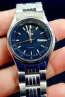Vintage Of SEIKO 5 Automatic Day Date Jewels Men,s Wrish Watch Japan Made