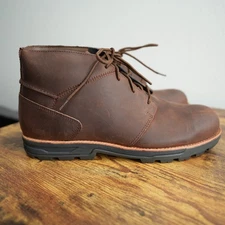 Worx by Red Wing #5406 Men Zinc Brown Leather Safety Chukka Boots New 13 M