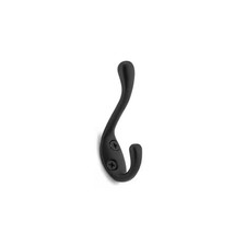 3 1/2 In. 89 Mm Metal 22 Lb. Load Capacity Black Utility Wall Mount Hook