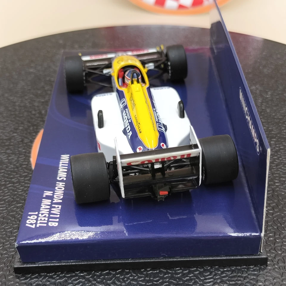 MINICHAMPS 1/43 Williams Honda FW11B Nigel Mansell #5 1987 400870005 - Image 4 of 4