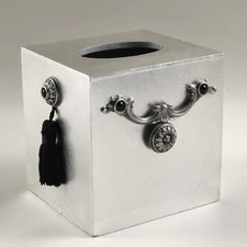 Mike + Ally N.Y.C. Tissue Box Cover - Platinum
