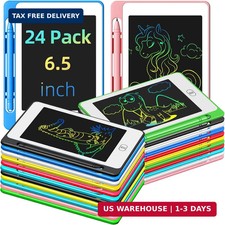 24 Pack LCD Writing Tablet for Kids, 6.5 Inch Colorful Doodle Board Drawing Tabl