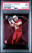 2024 PANINI TOTALLY CERTIFIED MIRROR MAROON #168 TIP REIMAN PSA 9